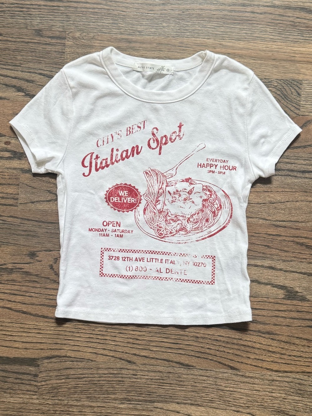 Altar’d State Italian Baby Tee! 🍝🇮🇹